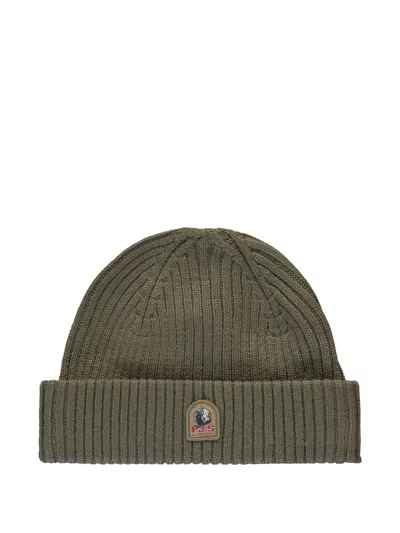 PARAJUMPERS RIBBED LOGO BEANIE