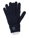 Parajumpers Ribbed Logo-patch Gloves In Blue