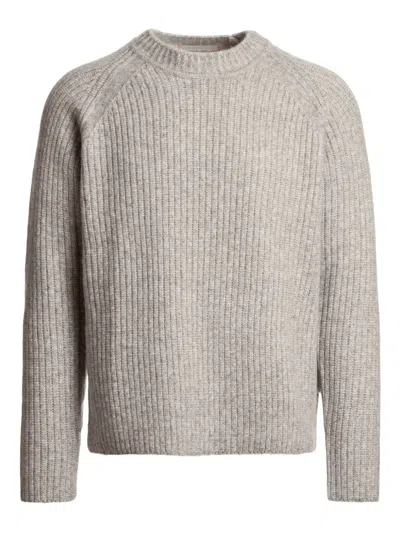 Parajumpers Ribbed Long-sleeve Sweater In Gray