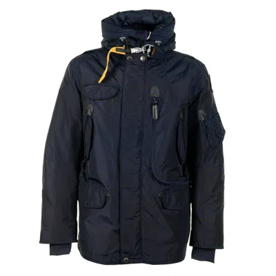 Parajumpers Right Hand Hooded Down Jacket Navy In Blue