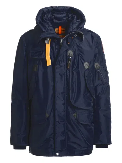 Parajumpers Right Hand Hooded Multi-pocket Jacket In Blue
