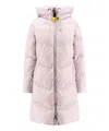 Parajumpers Women Rindou Long Jacket With Hood In Pink