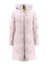 Parajumpers Women Rindou Long Jacket With Hood In Color Carne Y Neutral