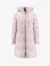 Parajumpers Women Rindou Long Jacket With Hood In Pink