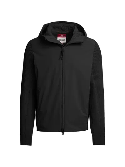 Parajumpers Rocher River Hybrid Hoodie In Black