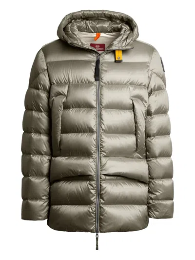 Parajumpers Rolph Hooded Puffer Jacket In Gold
