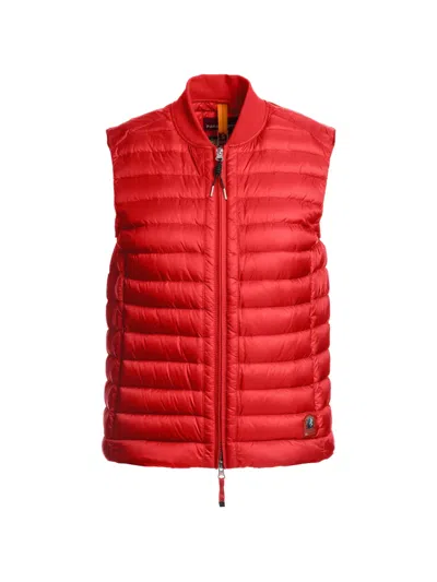 Parajumpers Rosanna Zip-up Sleeveless Gilet In Red