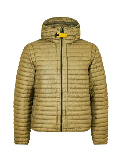 Parajumpers Ross Hooded Down Jacket In Gold