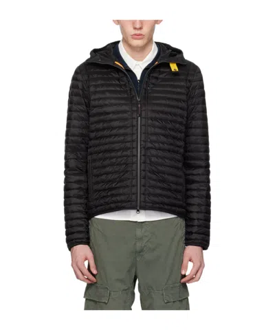 Parajumpers Ross Hooded Down Jacket In Black