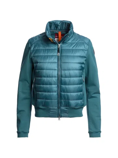 Parajumpers Rosy Padded Zip-up Jacket In Blue