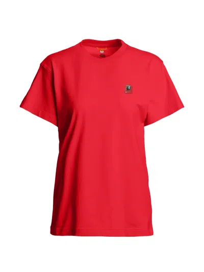 Parajumpers Sabella Badge T-shirt In Red