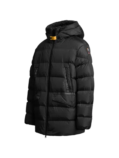 Parajumpers Sallins Hooded Down Jacket In Black