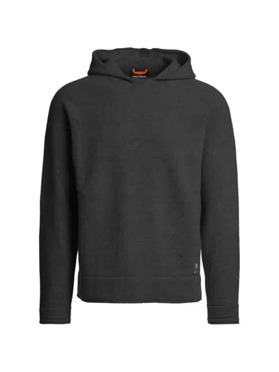 Parajumpers Sauble Seamless-knit Wool Hoodie In Black