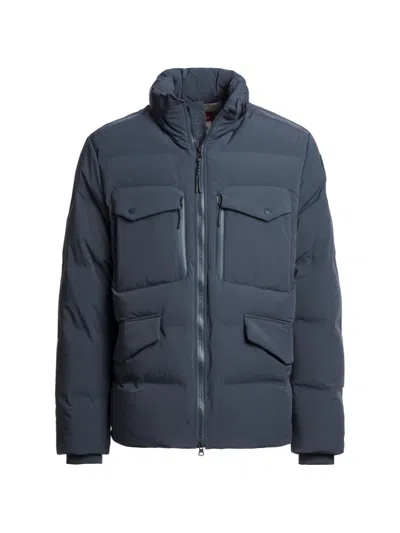 Parajumpers North Twin Padded Quilted Down Jacket In Blue