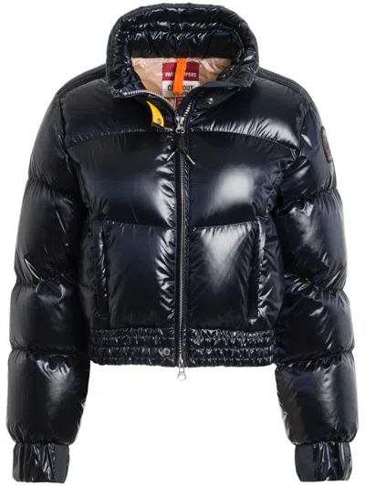Parajumpers Cozy Short Hooded Down Jacket In Black