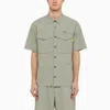 Parajumpers Pete Shirt With Nylon And Cotton In Green
