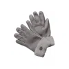 Parajumpers Shearling Gloves In Grey In Gray