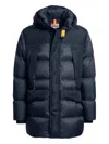 Parajumpers Shedir Hooded Puffer Coat In Blue