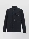 Parajumpers Shirt Design Cotton Twill Jacket With Double Chest Pocket In Black