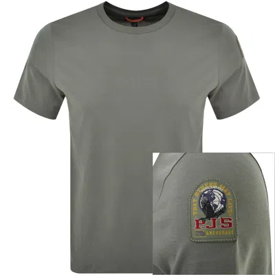 Parajumpers Shispare T Shirt Nowhere Grey In Green