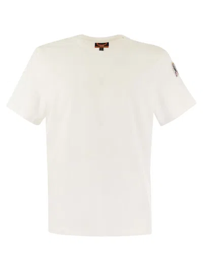 Parajumpers Shispare Tee Cotton Jersey T Shirt In White