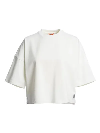 Parajumpers Short-sleeve Logo-patch Top In White