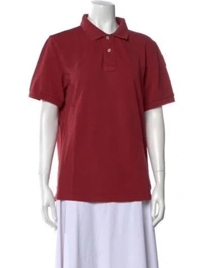 Pre-owned Parajumpers Short Sleeve Polo In Red