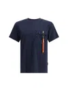 Parajumpers Short Sleeve T-shirt In Blue