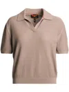 Parajumpers Short-sleeved Polo Top In Neutrals