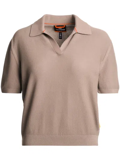 Parajumpers Short-sleeved Polo Top In Neutrals