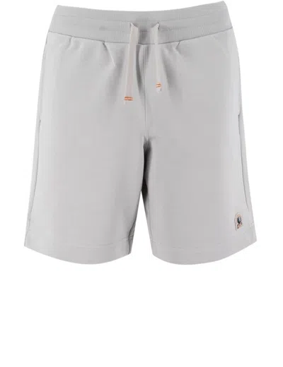 Parajumpers Short Trousers In Soft Cotton Fleece In Grey