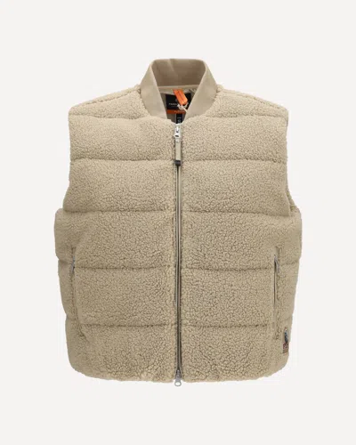 Parajumpers Simaw Padded Bouclé Vest In Beige