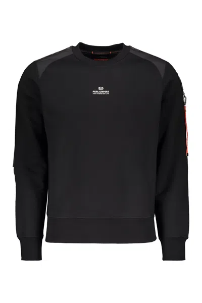 Parajumpers Simple And Elegant Black Sweatshirt, Long Sleeves