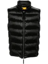 Parajumpers Sleeveless Puffer Vest With High Collar In Black
