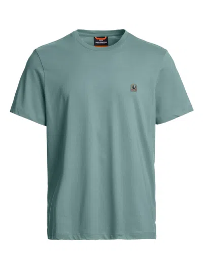 Parajumpers Small-logo Crew-neck T-shirt In Blue