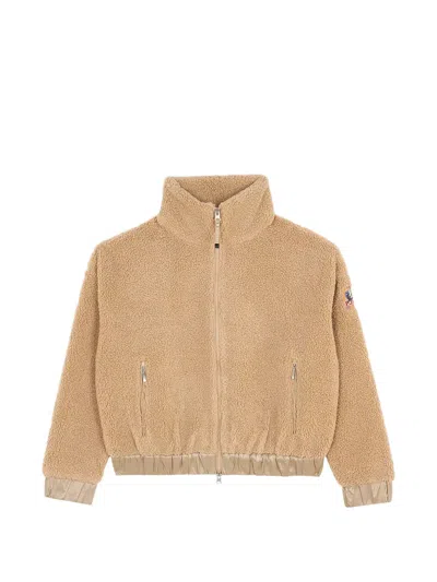 Parajumpers Sori Fleece-texture Zip-up Jacket In Brown