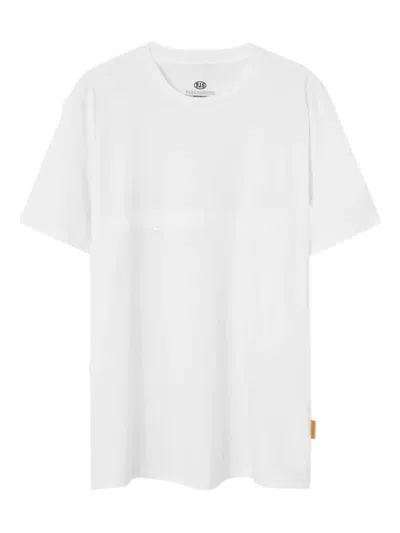 Parajumpers Space Logo-detail Short-sleeve T-shirt In White