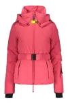 Parajumpers Sporty Pink Quilted Puffer Jacket With Hood In Pink