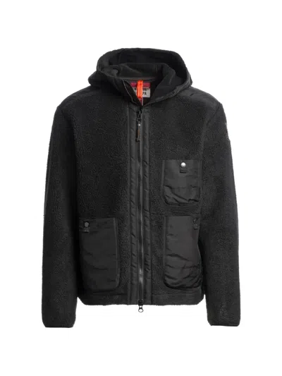 Parajumpers Sundre Panelled Hooded Jacket In Black
