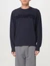 Parajumpers Josiah Crewneck Sweatshirt Ribbed Cuffs In Navy