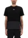 Parajumpers 'clint' Black Crewneck T-shirt With Logo Detail On The Front In Black