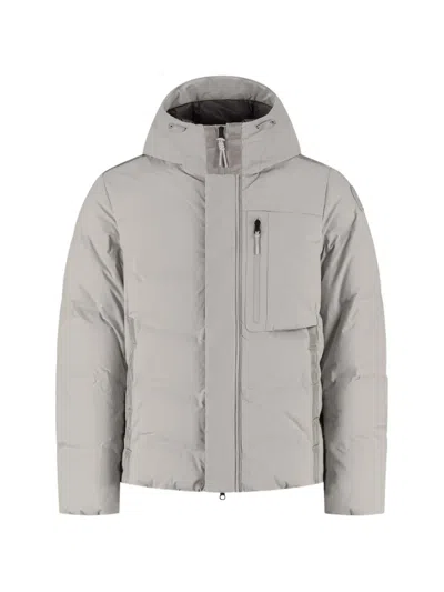 Parajumpers Taiga Hooded Padded Jacket In Gray
