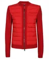 PARAJUMPERS THERESA PADDED PANEL KNITTED JACKET