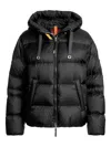 Parajumpers Tilly Womens Hooded Down Padded Jacket In Black