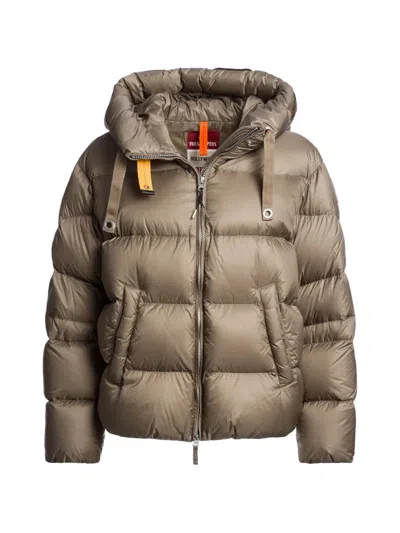 Parajumpers Tilly Hooded Down Jacket In Gray