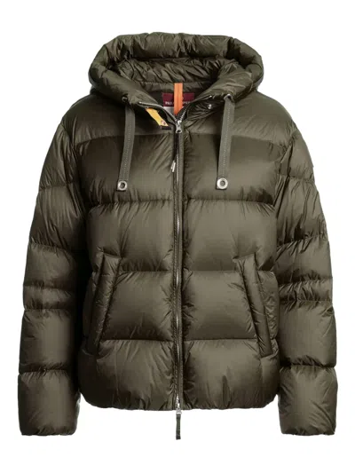 Parajumpers Tilly Hooded Quilted Puffer Jacket In Green