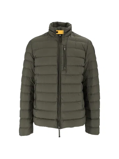 Parajumpers Ugo Quilted Zippered Pockets Down Jacket In Gray