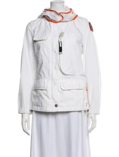 Pre-owned Parajumpers Utility Jacket In White