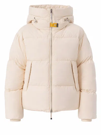 Parajumpers Hooded Puffer Jacket In Neutral
