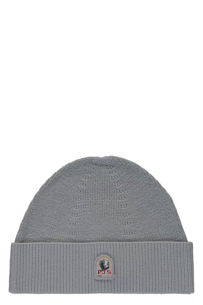 Parajumpers Versatile Gray Knitted Hat Unisex